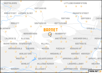 map of Barnet