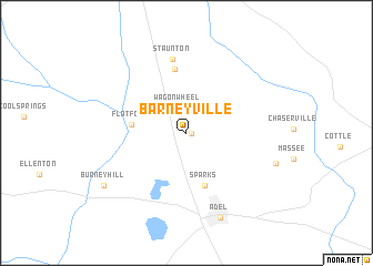 map of Barneyville