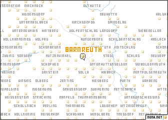 map of Bärnreuth