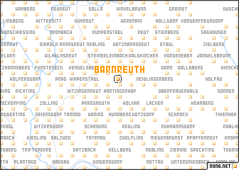 map of Bärnreuth