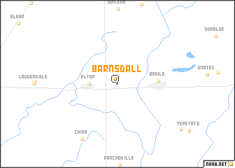 map of Barnsdall