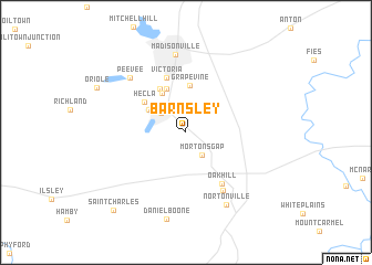 map of Barnsley