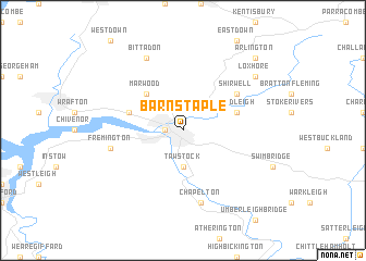 map of Barnstaple
