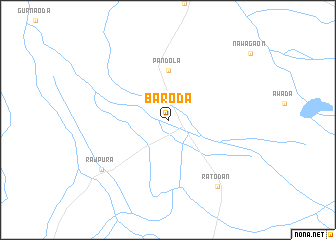 map of Baroda