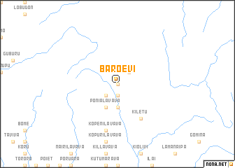 map of Baroevi