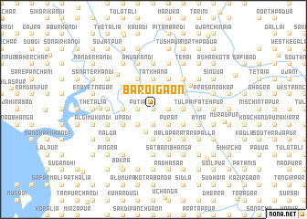 map of Bāroigaon