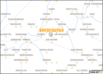 map of Barokounda