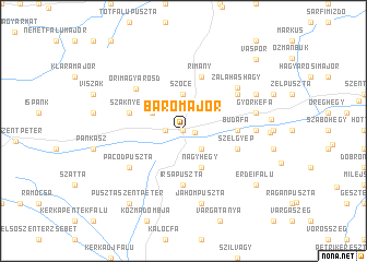 map of Bárómajor