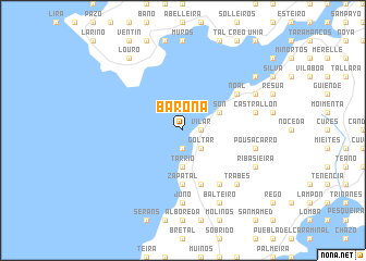 map of Baroña