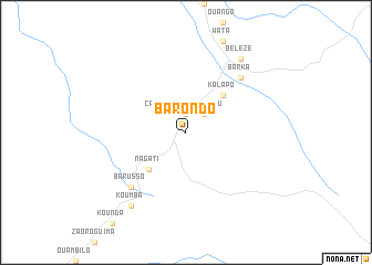 map of Barondo