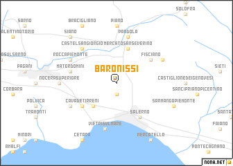 map of Baronissi