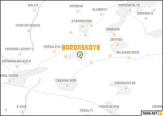 map of Baronskoye