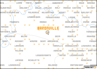 map of Baronville