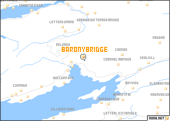 map of Barony Bridge