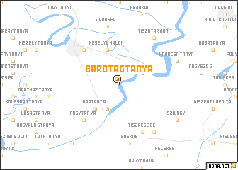 map of Bárótagtanya