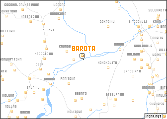 map of Barota