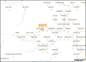 map of Baró