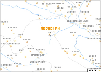 map of Barqal‘eh