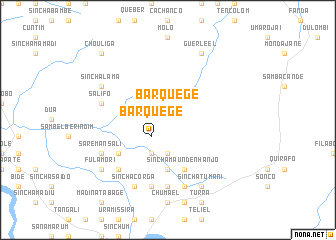 map of Barquege