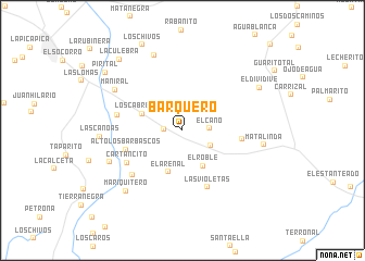 map of Barquero