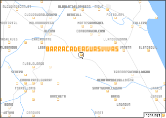 map of Barraca de Aguas Vivas