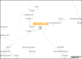 map of Barracão