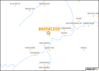 map of Barraceño