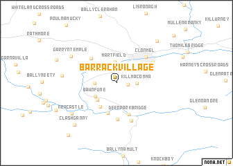 map of Barrack Village