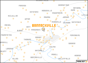 map of Barrackville