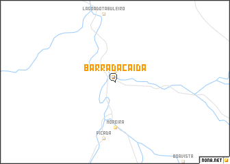 map of Barra da Caída
