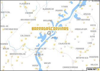 map of Barra das Corvinas