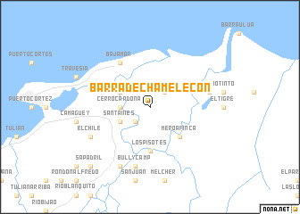 map of Barra de Chamelecón