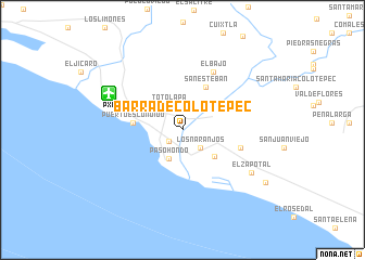 map of Barra de Colotepec