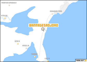 map of Barra de São João