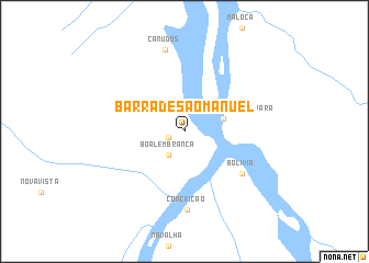 map of Barra de São Manuel