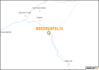 map of Barra do Félix