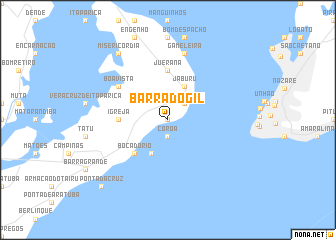map of Barra do Gil