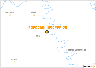 map of Barra do Luís Pereira