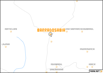 map of Barra do Sabiá