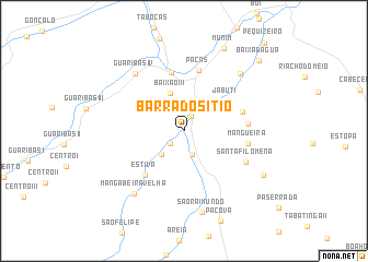 map of Barra do Sítio