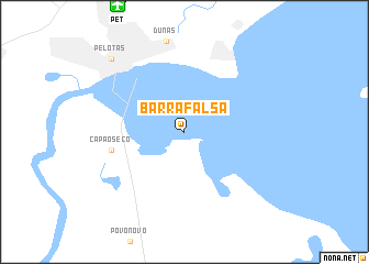 map of Barra Falsa