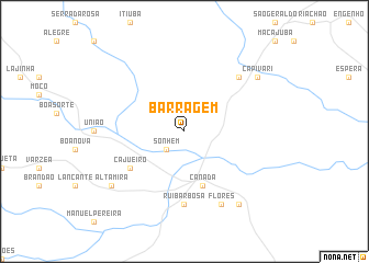 map of Barragem