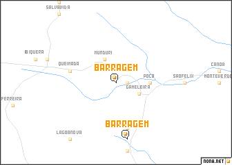 map of Barragem