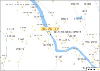 map of Barragem