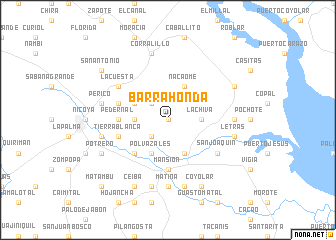 map of Barra Honda