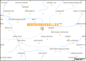 map of Barrais-Bussolles