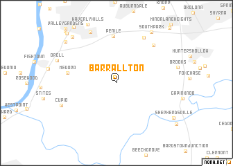 map of Barrallton