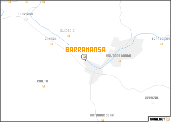 map of Barra Mansa