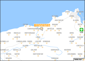 map of Barrañán