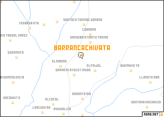 map of Barranca Chivata